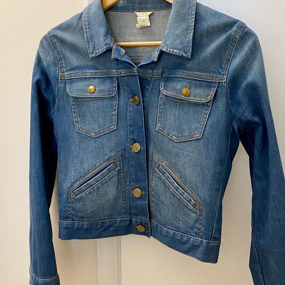J.Crew denim jacket, great soft blue color 💙